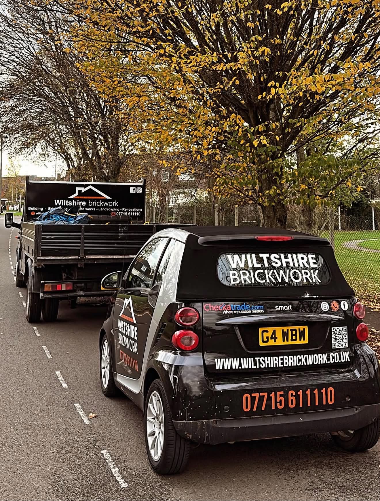 Wiltshire Brickwork van and trailer